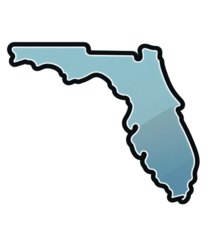 Florida map, Southeast Florida service area